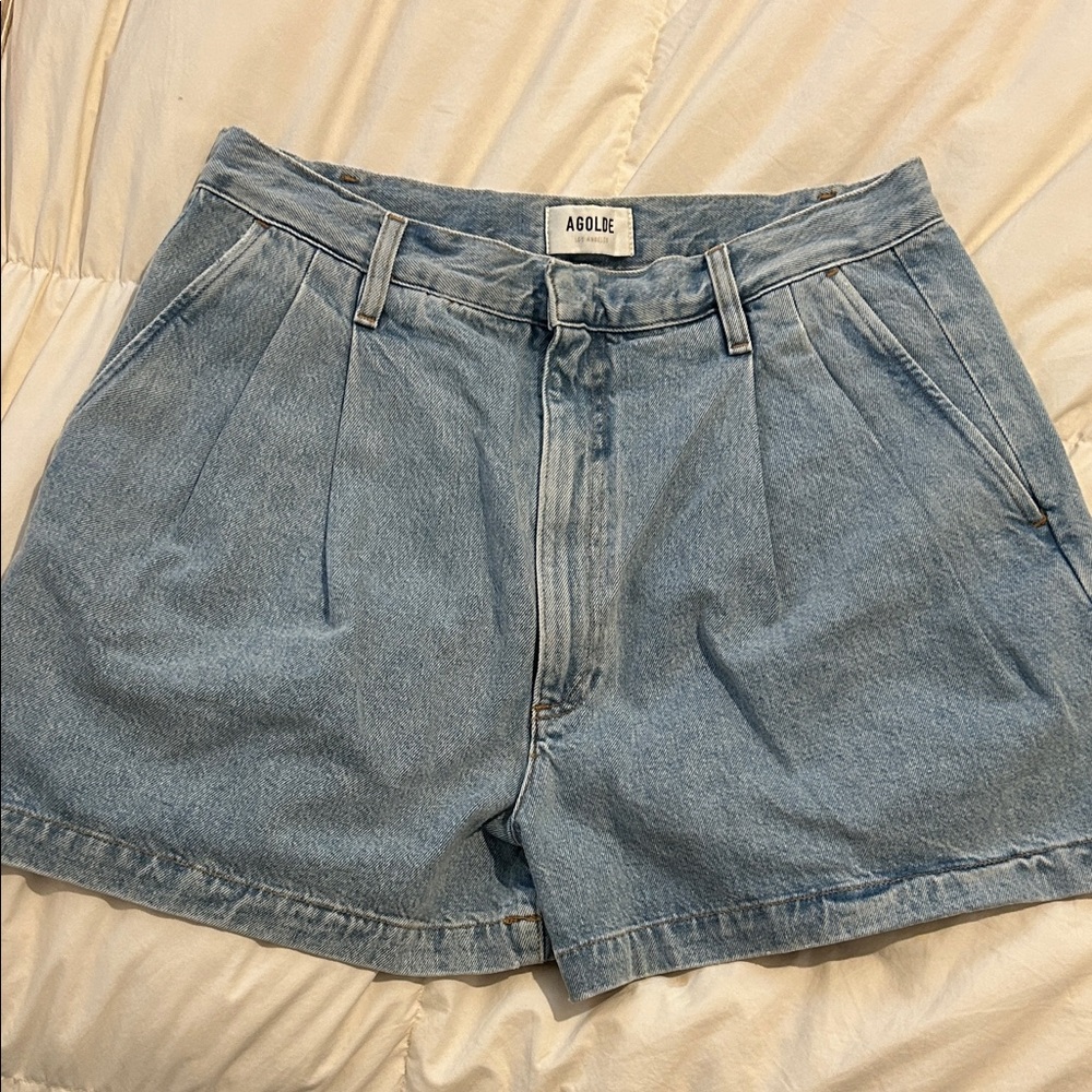 Agolde Women's Classic Blue Jean Shorts